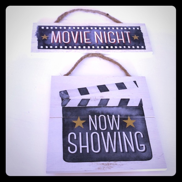 Other - 2 Movie Night Signs! NWT